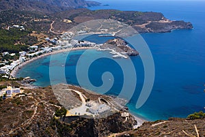 Panoramic view on Kythera island