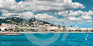 Panoramic view of the La Croisette. photo