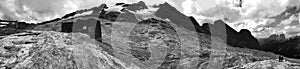 Panoramic view of the La Marmolada glacier