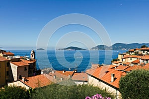 Panoramic view of La Spezia Gulf photo