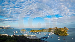 Panoramic view of Labuan Bajo, Flores Island. photo