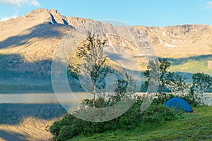 Panoramic view of the lake