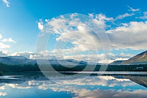 Panoramic view of the lake