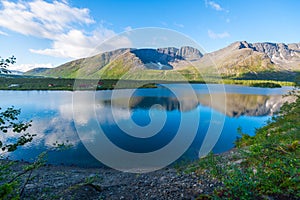 Panoramic view of the lake