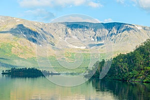 Panoramic view of the lake