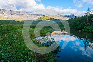 Panoramic view of the lake