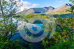 Panoramic view of the lake