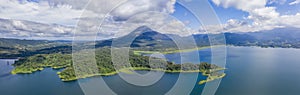 Panoramic view of beautiful Lake Arenal, Costa Rica photo