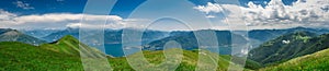 Panoramic view of Lake Como photo