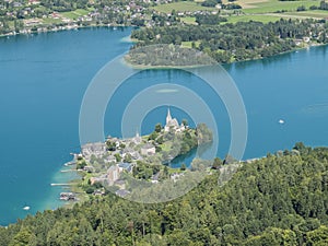 Panoramic View of Lake Worthersee