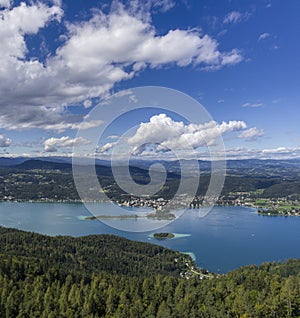 Panoramic View of Lake Worthersee