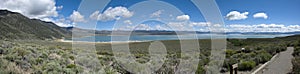 Panoramic view of landscape at Mono Lake, California