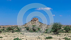 Panoramic View from the Las Geel Caves to the Around Valley