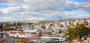 Panoramic view of Latacunga, capital of the Cotopaxi Province, Ecuador photo
