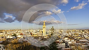 Panoramic View of Lebrija in the Spanish Province of Seville photo