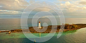 Panoramic view of lighthouse in bahamas