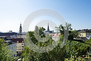 panoramic view of Linz, Austria