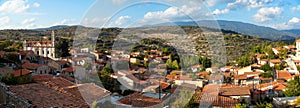 Panoramic view of Lofou village. Limassol district, Cyprus