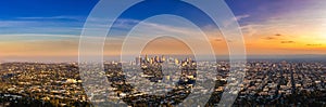 Panoramic view of Los Angeles
