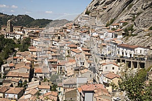 Panoramic view of the lucane dolomites photo