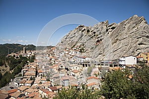 Panoramic view of the lucane dolomites photo