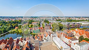 Panoramic view of Luebeck