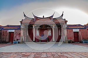 Panoramic view of Lukang Wu temple front gate photo