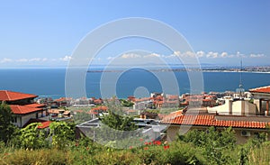 Panoramic view of a luxurious resort in Bulgaria