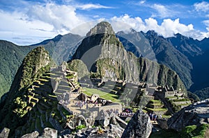Panoramic View of Machu Picchu photo