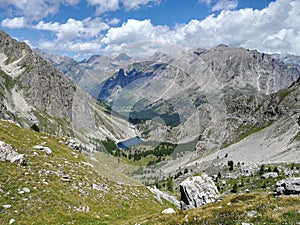 Panoramic view of the Maira valley