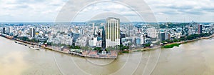 Panoramic view of Malecon Simon Bolivar in Guayaquil photo