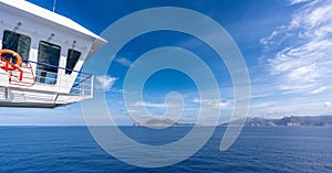 Panoramic view of mallorca coastline on a sunny summer day