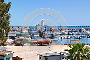 Panoramic view of Manfredonia. Puglia. Italy.