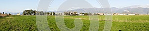panoramic view of the meadow in luni