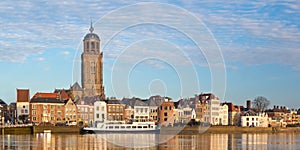 Panoramic view of the medieval Dutch city Deventer