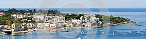 Panoramic view of mediterranean resort, Ischia island - Italy