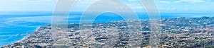 Panoramic view on Mediterranean sea and Fuengirola city photo