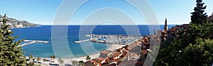 Panoramic View of Menton in France