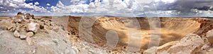 Panoramic view of Meteor Crater - Arizona