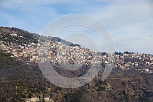 Panoramic view of Metsovo village