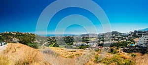 Panoramic View Of Mijas city In Malaga, Andalusia