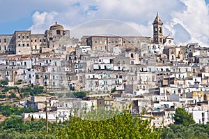 Panoramic view of Minervino Murge. Puglia. Italy.