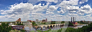 Panoramic view of Minneapolis, Minnesota, USA