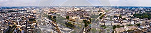 Panoramic view of modern Nantes cityscape, France photo
