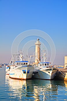 Panoramic view of Molfetta. Puglia. Italy.