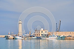 Panoramic view of Molfetta. Puglia. Italy.