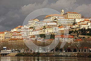 Panoramic view and Mondego river. Coimbra. Portugal