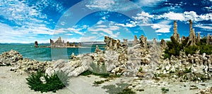 Panoramic view of Mono Lake