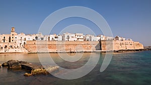 Panoramic view of Monopoli. Puglia. Italy. Time-lapse.