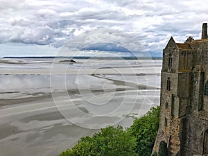 Panoramic View of Mont Saint Michele, Normandy, France